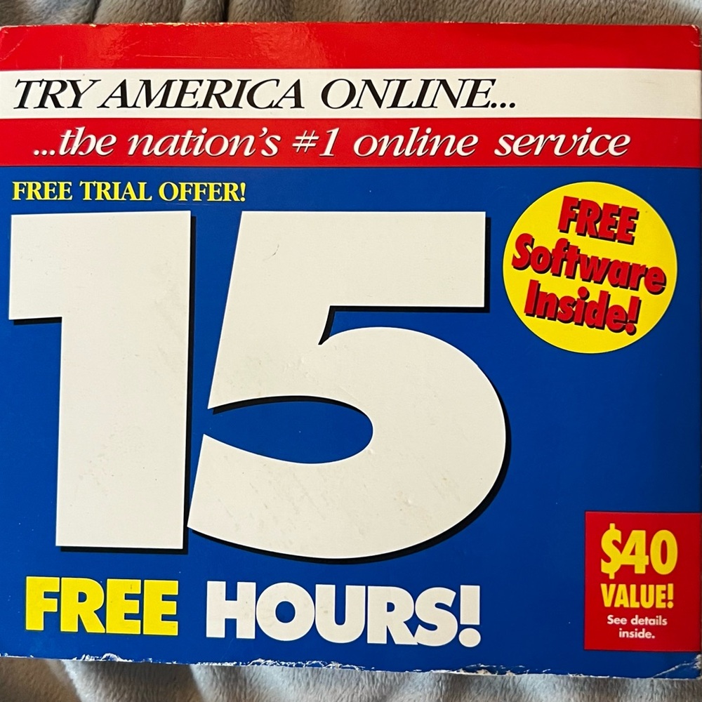 America Online (AOL) 1990s internet software